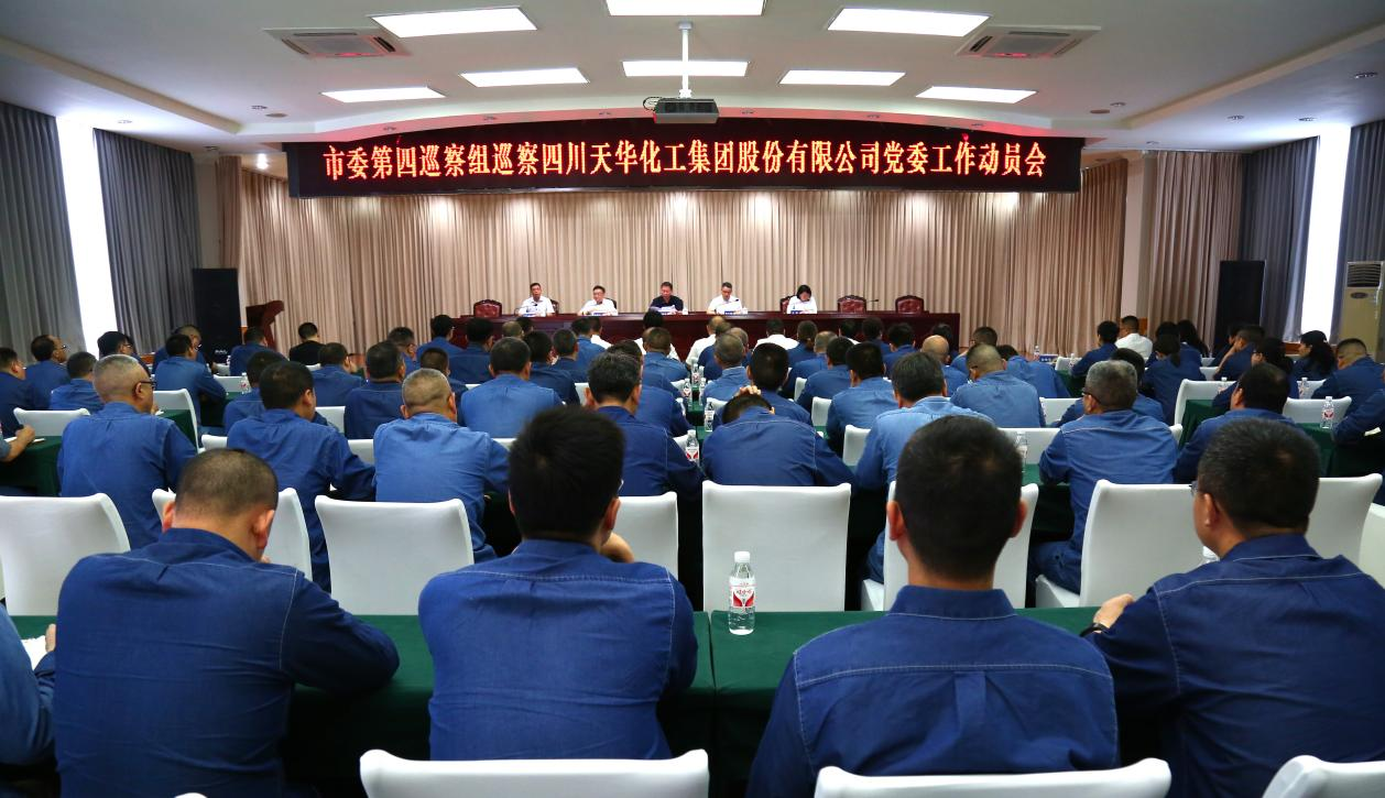 1716289876785 市委第四巡察组巡察四川金狮贵宾会化工集团 股份有限公司党委工作带头会召开
